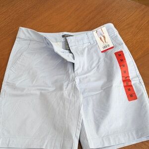 Matty M Women’s Sky Blue Flat Front Shorts